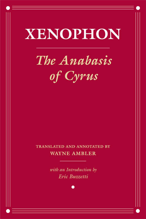 Book cover of The Anabasis of Cyrus