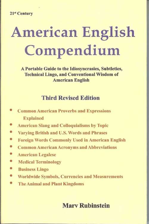 Book cover of American English Compendium (3rd Edition)