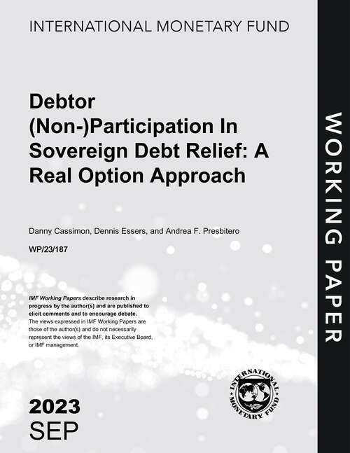 Book cover of Debtor (Imf Working Papers)