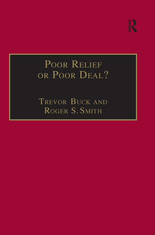 Poor Relief or Poor Deal?: The Social Fund, Safety Nets and Social Security (Studies in Cash & Care)