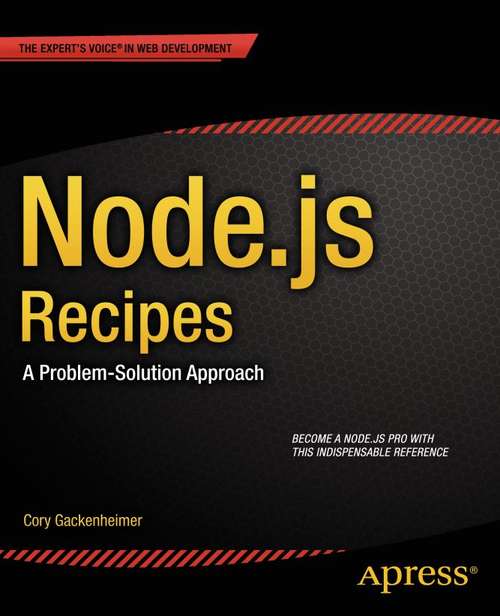 Book cover of Node.js Recipes