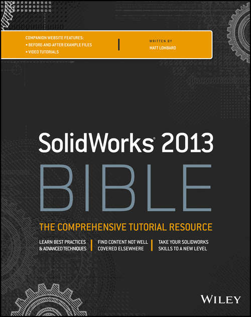 Book cover of SolidWorks 2009 Bible