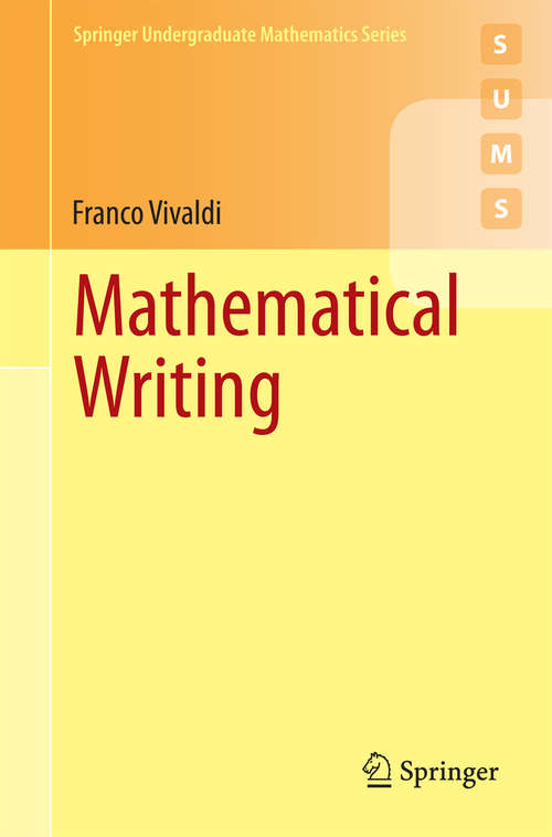 Book cover of Mathematical Writing