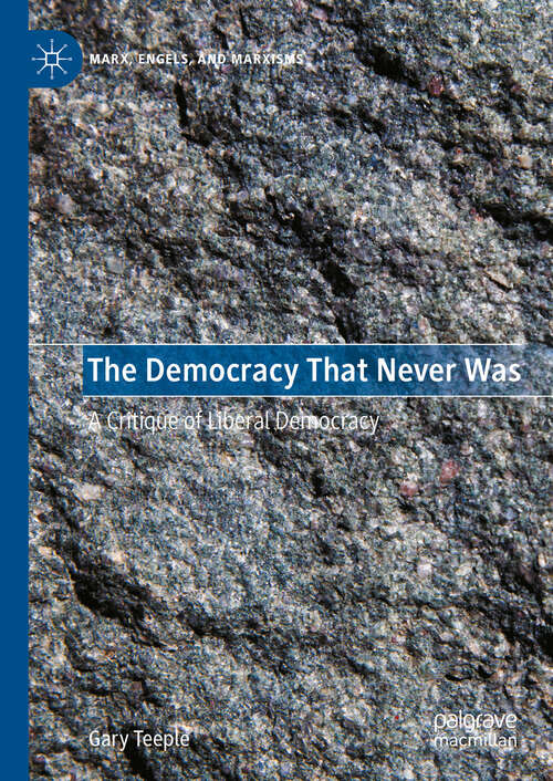 Book cover of The Democracy That Never Was: A Critique of Liberal Democracy (Marx, Engels, and Marxisms)