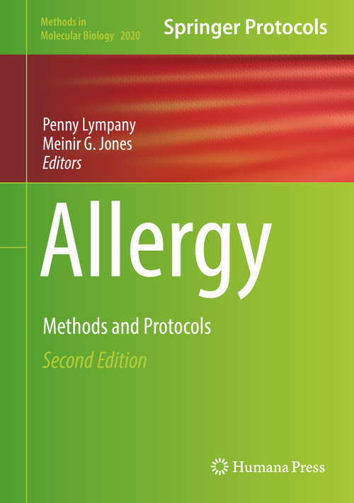 Allergy: Methods and Protocols (Methods in Molecular Biology #2020)