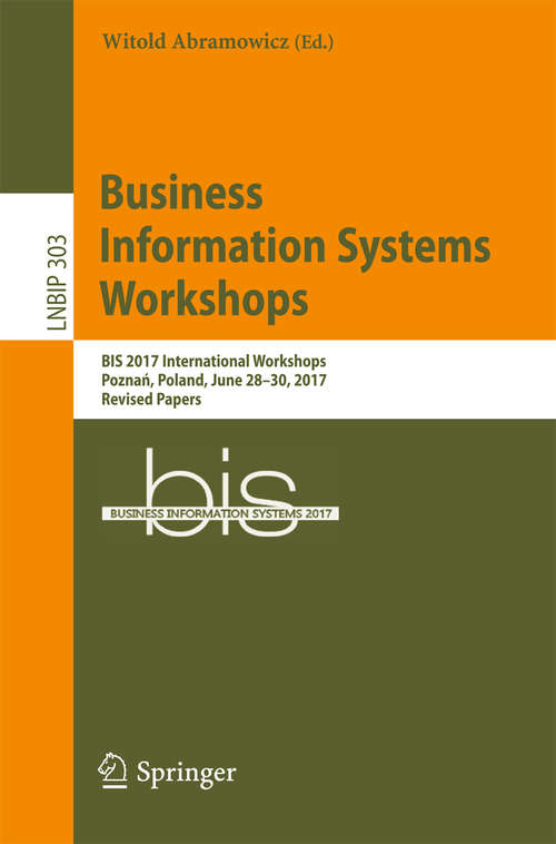 Book cover of Business Information Systems Workshops