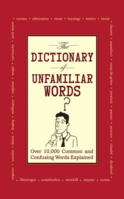 Book cover of The Dictionary of Unfamiliar Words