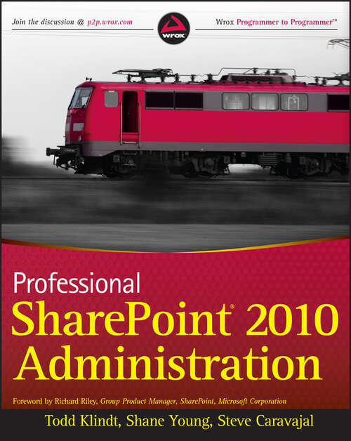 Book cover of Professional SharePoint 2010 Administration