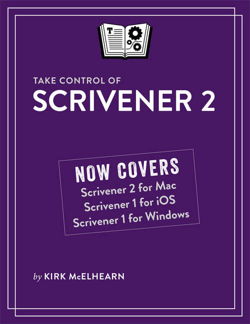 Book cover of Take Control of Scrivener 2