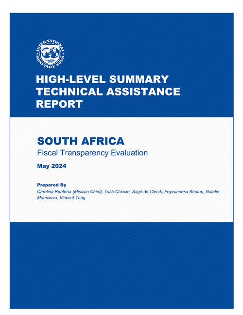 Book cover of South Africa: Fiscal Transparency Evaluation