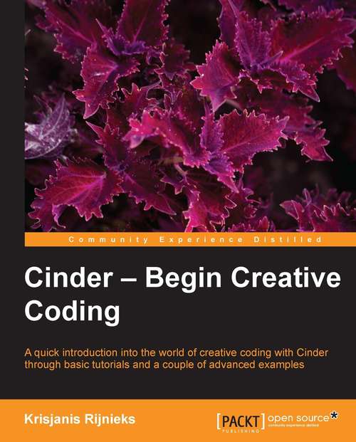 Book cover of Cinder – Begin Creative Coding