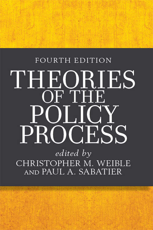 Book cover of Theories of the Policy Process