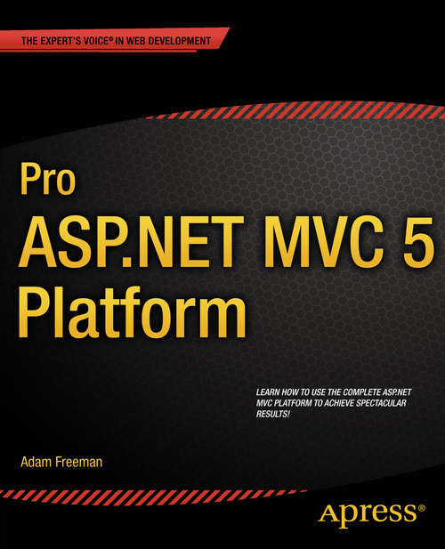 Book cover of Pro ASP.NET MVC 5 Platform