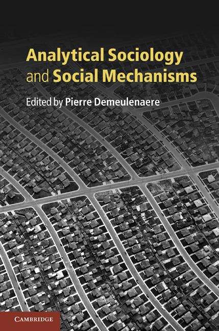 Book cover of Analytical Sociology and Social Mechanisms