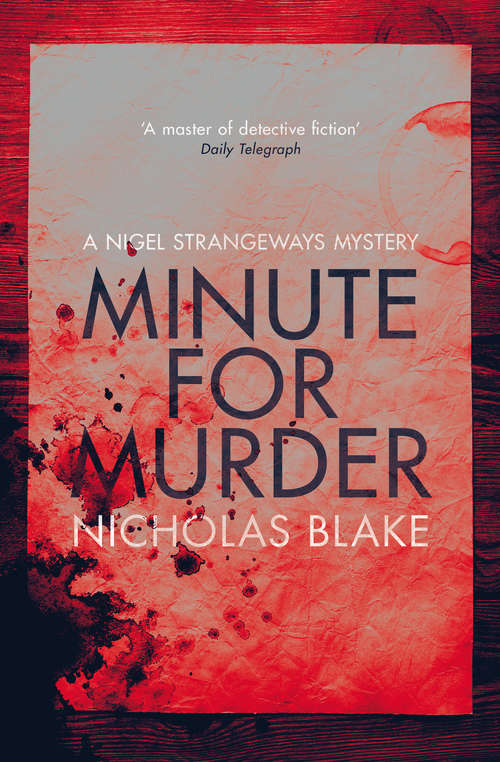 Book cover of Minute for Murder (The Nigel Strangeways Mysteries #8)