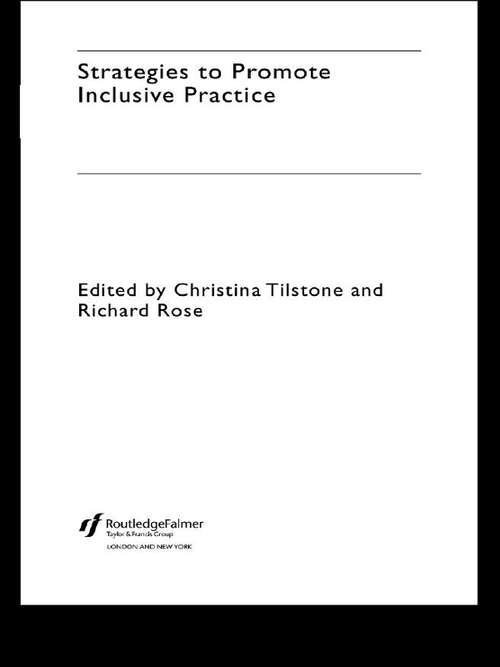 Strategies to Promote Inclusive Practice