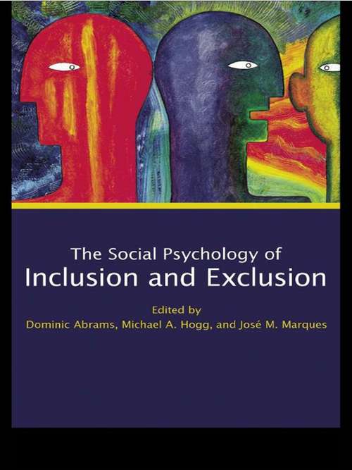 Book cover of Social Psychology of Inclusion and Exclusion