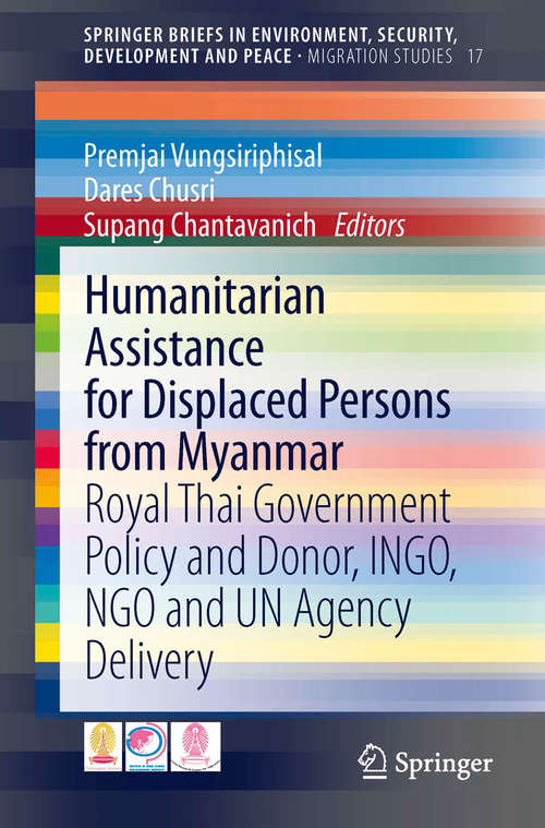 Book cover of Humanitarian Assistance for Displaced Persons from Myanmar