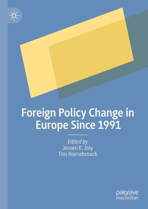 Book cover of Foreign Policy Change in Europe Since 1991 (1st ed. 2021)