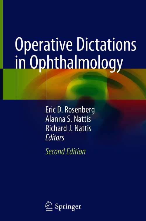Cover image of Operative Dictations in Ophthalmology