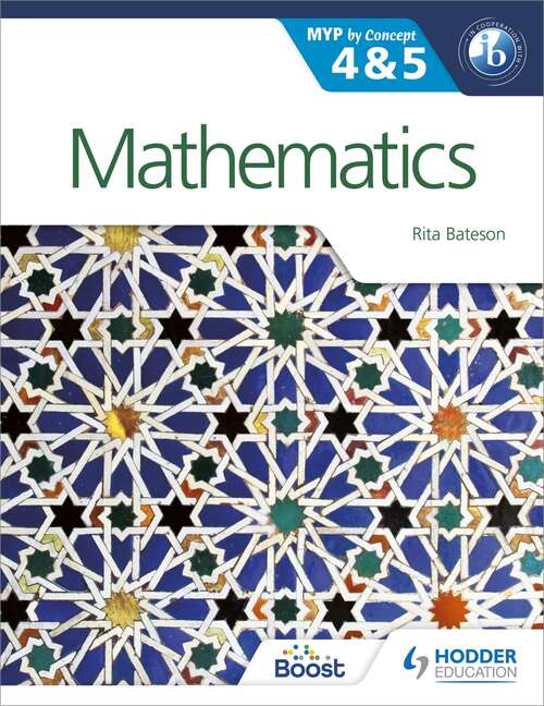 Book cover of Mathematics for the IB MYP 4 & 5: By Concept