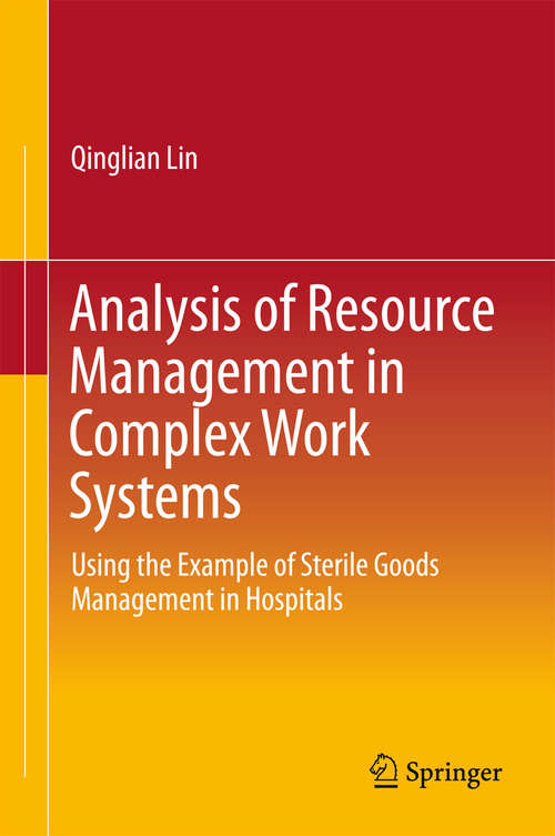 Book cover of Analysis of Resource Management in Complex Work Systems