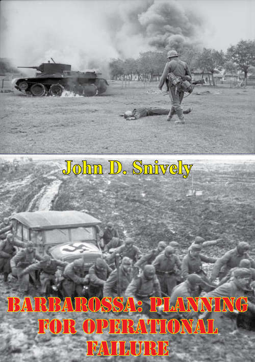 Book cover of Barbarossa: Planning For Operational Failure