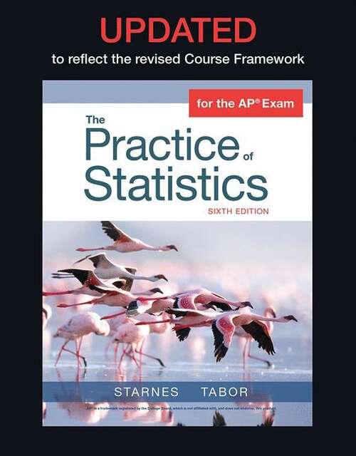 Book cover of The Practice of Statistics (Sixth Edition)