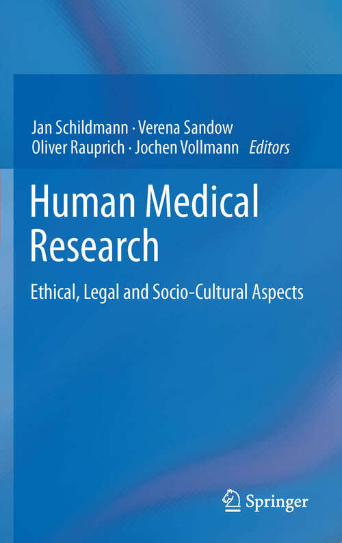 Book cover of Human Medical Research