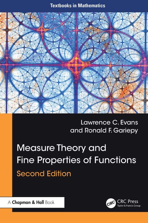 Book cover of Measure Theory and Fine Properties of Functions (2) (Textbooks in Mathematics)
