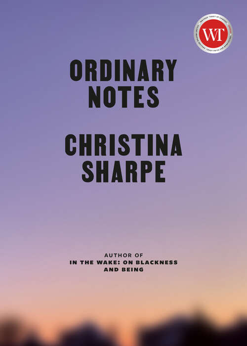 Book cover of Ordinary Notes