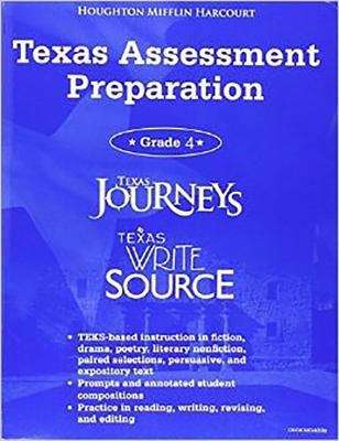 Book cover of Texas Fuente De Escritura, Texas Senderos, Preparación para las evaluaciones de Texas, Grado 4