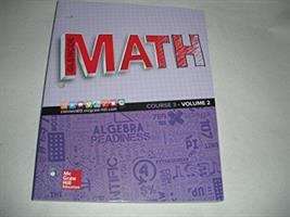 Book cover of Glencoe Math [Course 3, Volume 2]