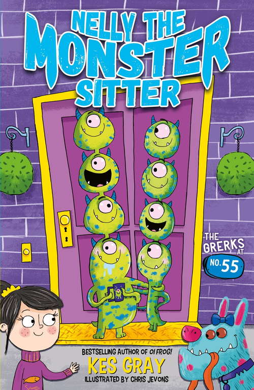 Book cover of The Grerks at No. 55: Book 1 (Nelly the Monster Sitter #1)