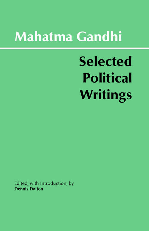 Book cover of Gandhi: Selected Political Writings
