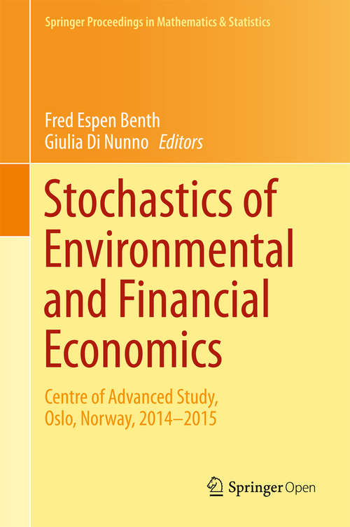 Book cover of Stochastics of Environmental and Financial Economics