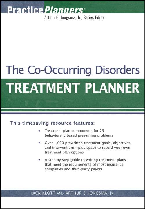 Book cover of The Co-Occurring Disorders Treatment Planner