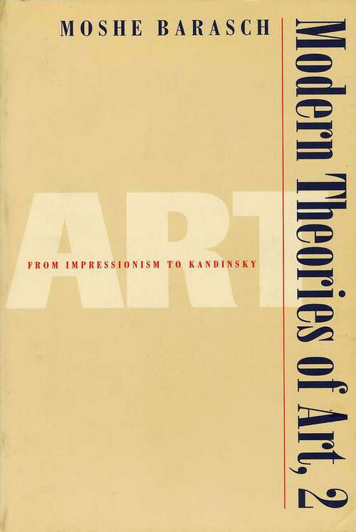 Book cover of Modern Theories of Art 1