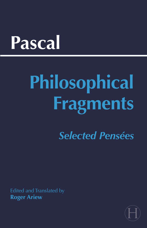 Book cover of Pascal: Selected Pensées (Hackett Classics)