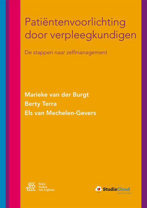 Book cover of Patiëntenvoorlichting door verpleegkundigen