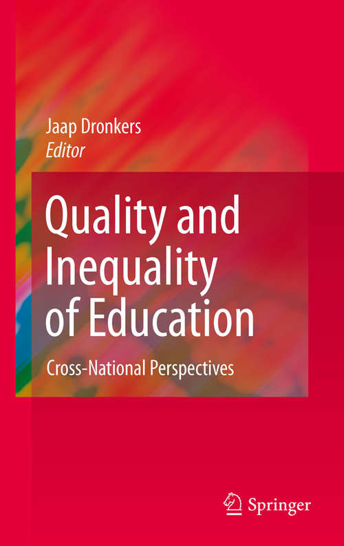 Book cover of Quality and Inequality of Education