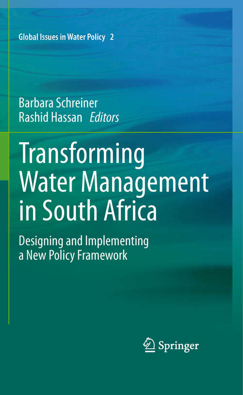 Book cover of Transforming Water Management in South Africa