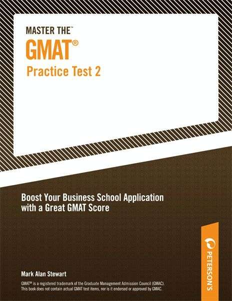 Book cover of Master the GMAT--Practice Test 2