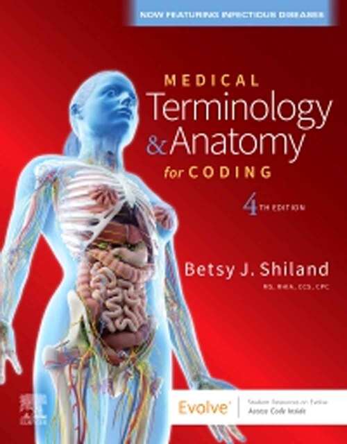 Book cover of Medical Terminology & Anatomy for Coding (Fourth Edition)