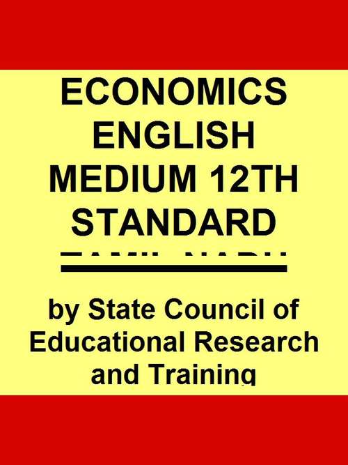 Book cover of Economics class 12 - Tamil Nadu Board - SCERT