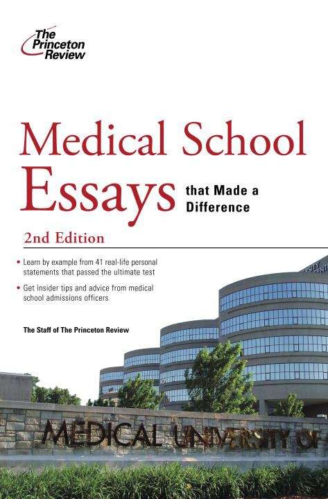 Book cover of Medical School Essays That Made a Difference