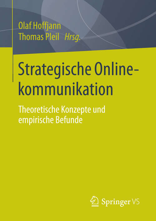 Book cover of Strategische Onlinekommunikation