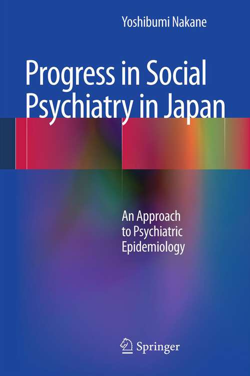 Book cover of Progress in Social Psychiatry in Japan