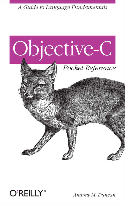 Book cover of Objective-C Pocket Reference