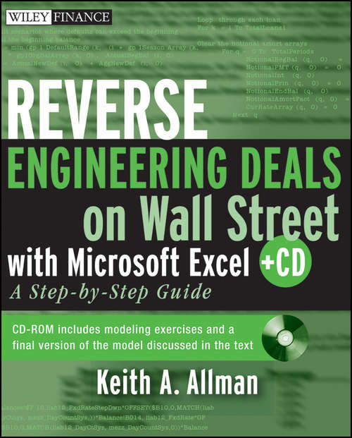 Book cover of Reverse Engineering Deals on Wall Street with Microsoft Excel + CD